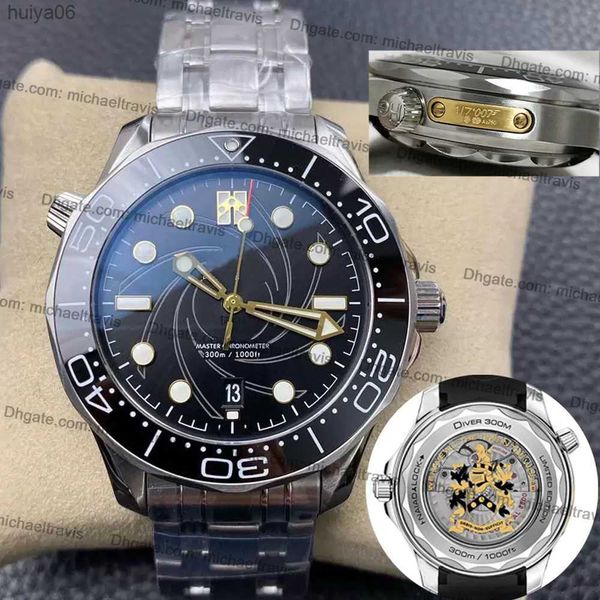 

mens watch ceramic bezel limited edition man automatic mechanical movement skyfall sea blue master male wristwatches huiya06, Slivery;brown