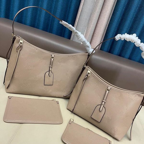 

carryall pm mm mummy bags ladies vintage canvas embossed leather trim purse 2pc mini pouch shopping handbags shoulder cross body totes m4620