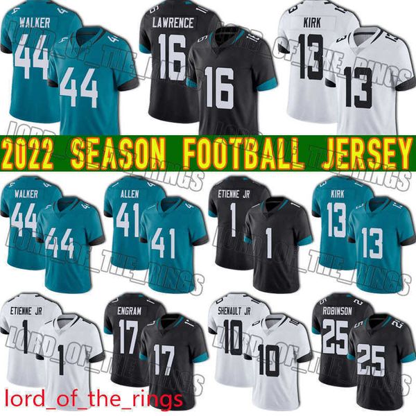 

travon walker trevor lawrence jersey football christian kirk devin lloyd shaquill griffin jacksonvilles''nfl''jerseys ja, Black;red