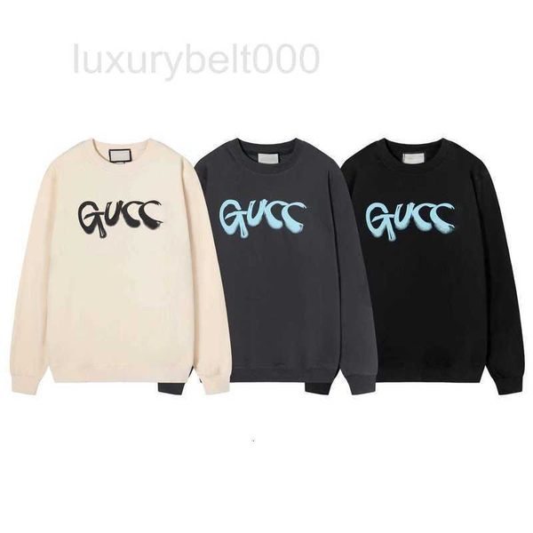 

men's hoodies & sweatshirts designer new g sweater men's and women's same hand-painted cursive letters casual ins top, Black
