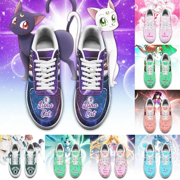 

diy customs shoes anime designer trainers womens men women sneakers customized casual board shoes basketball shoe size us5.5-11 any image