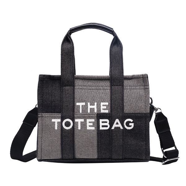 

cross body cross body shoulder bags totes the tote bag lady famous designer splicing denim canvas messenger shopping bags plain shoulder bag