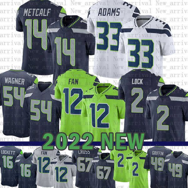 

tyler lockett dk metcalf football jersey bobby wagner jamal adams fan drew lock will dissly jordyn brooks quandre diggs chris carson cody, Black;red