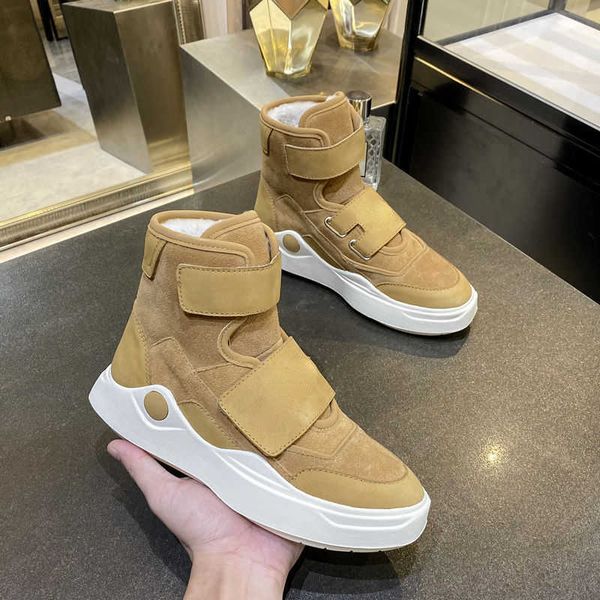 

boots winter snow boots women's fur 2022 new thickened warm medium and low waterproof anti-skid thick soled cotton shoes, Black