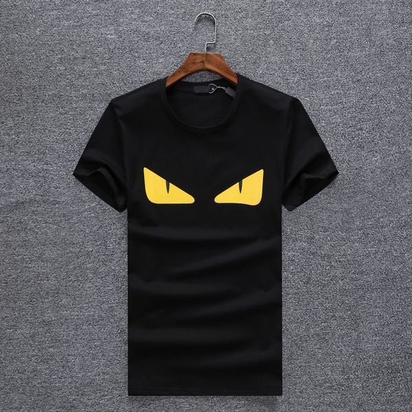 

new fashion mens quality t shirt womens cool pattern print short sleeve couples round neck tees size men's t-shirts, White;black