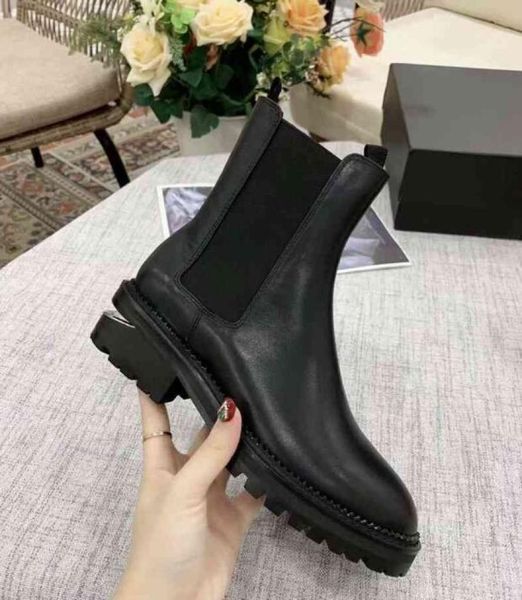 

luxury womens ankle martin midcalf winter boots half winter cow leather shoes zip original box black size 35418134667