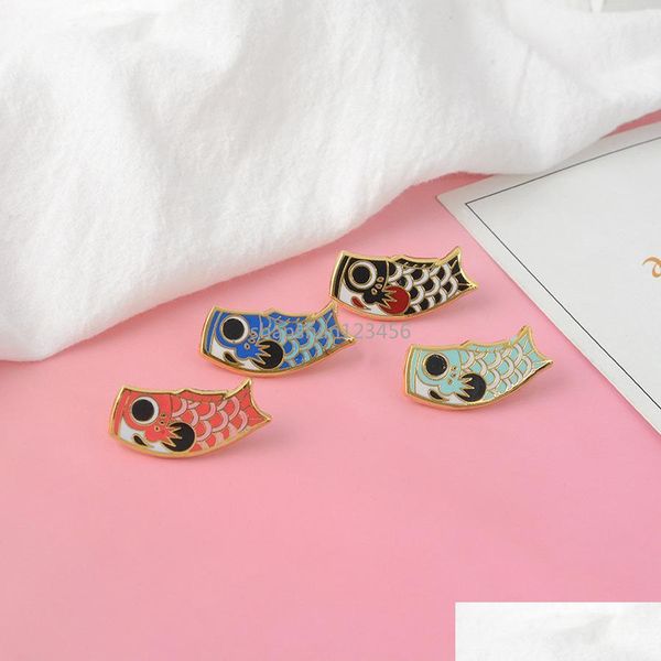 

pins brooches little fish brooch pins cute enamel animal lapel pin for women men dress co fashion jewelry drop delivery dhzwr, Gray