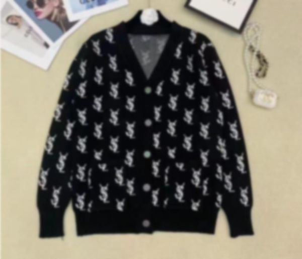 

autumn womens sweaters black women sweater knitted designer cardigan women's clothing, White;black