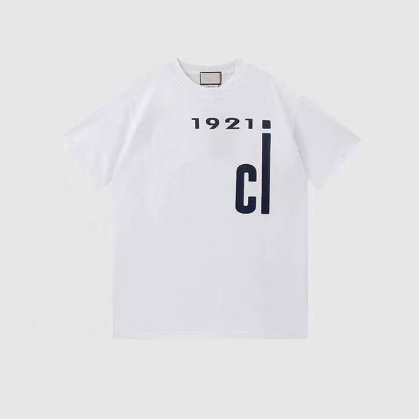 

2023ss autumn and winter new high-grade pure cotton printed t-shirt round neck stitching pullover short sleeves size m-xxxl color black and, Black;brown