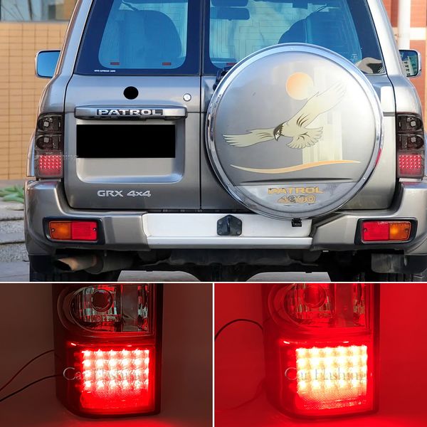 

led rear tail light for nissan patrol y61 1997 1998 1999 2000 2001 2002 2003 2004 sbrake lamp fog lamp car accessories