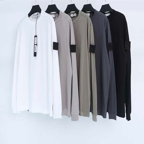 

toney brand mens womens hoodies classic armband stone five colors long sleeve thin island sweatshirt size m-2xl, Black