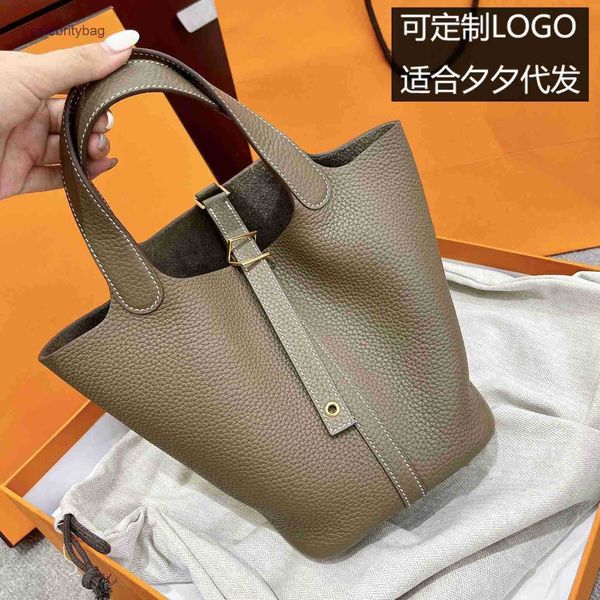 

herme picotin locks bags togo kraft vegetable basket bag new bucket send silk scarf pony fashion hand bucket bag