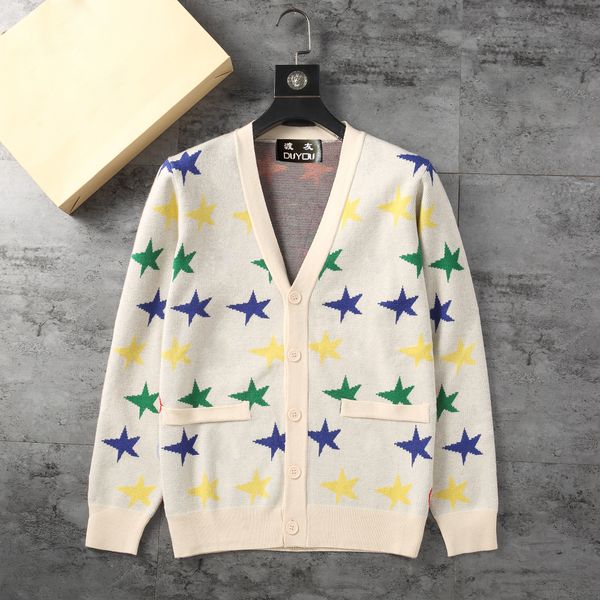 

duyou round-neck sweater knitted sweater men gothic letter print pullover harajuku cotton sweaters for women 84564, White;black