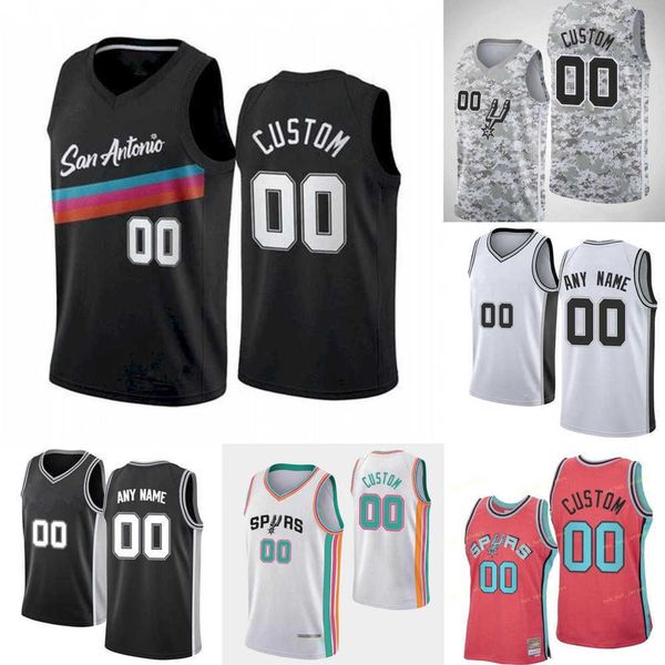 

75th custom men youth san antonio''spurs''tim 21 duncan''david 50 robinson tony 9 parker manu 20 ginobili bask, Black;red