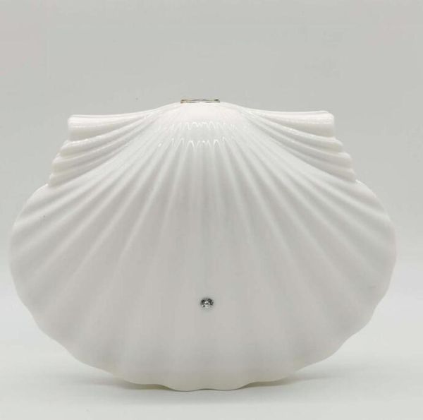 

elegant women brand evening bags scallop style clutch wallet fashion lady shell pearl wristband bag with gift box3809196