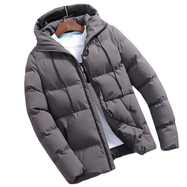 

winter cotton men new handsome short korean version slim trend down jacket, Black