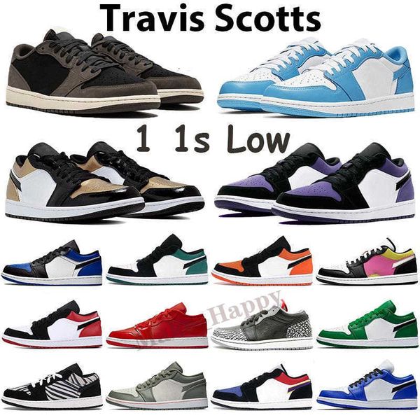 

shoes 1 travis lows dark black mocha reverse basket ball women sneakers 36-45