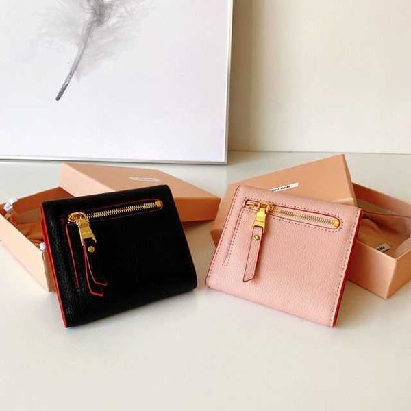 

designer handbags mumius women's cowhide wallet 2021 new folding zero wallet short japanese and korean simple cute mini student slot ba