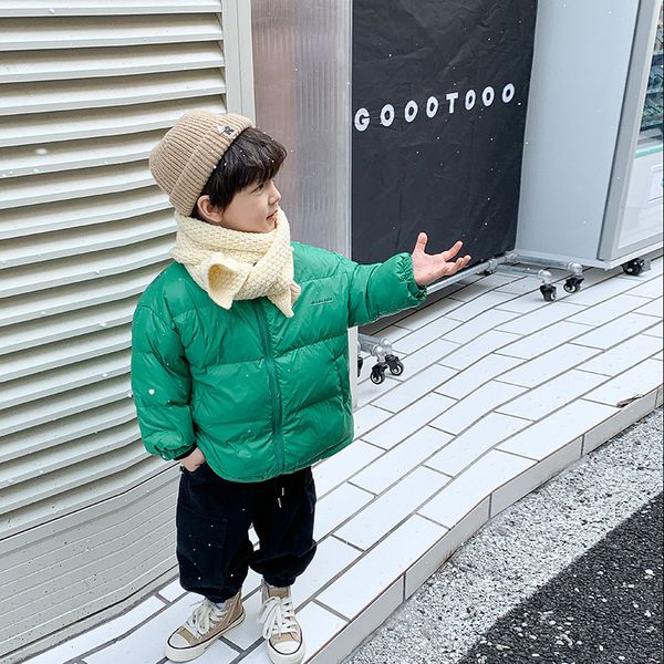 

down coat children's winter white duck down stand collar down jacket for boys korean version warm parkas outerwear 365 221125, Blue;gray