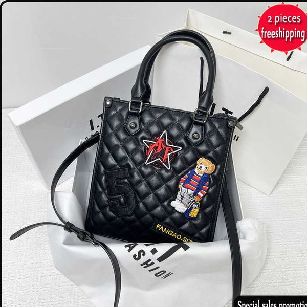 

factory direct sales 50% off designer bags 2022 autumn and winter new high class lingge embroidery small tote bag one shoulder cross body wo