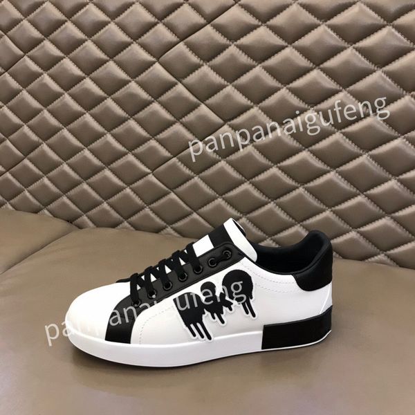 

mens sneakers men shoes round toe concise lace leather casual outdoors fashion classic comfortable spring autumn simplicity edj211204, Black