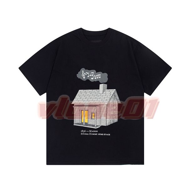 

designer mens summer t shirt womens digital house printing tees men pure cotton size xs, White;black