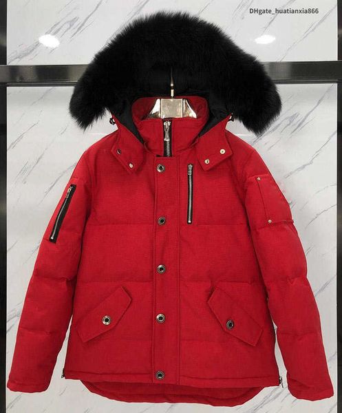 

22s moose down parkas ship fast winter coats outdoor warm man coate outwear jackets knuckles doudoune gf, Black