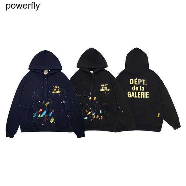 

men's hoodies sweatshirts designer winter galery dept graffiti men's women's couple's large loose fashion hoodie, Black