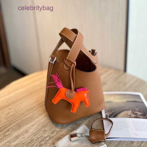 

original designer bag picotin locks herms 2022 leather women's bag classic togo vegetable basket bucket fashion hand