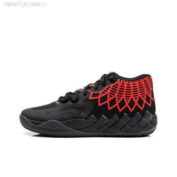 

grade school lamelo ball mb1 bred black red kids basketball shoes for sale sport shoe trainner sneakers us4.5-us12