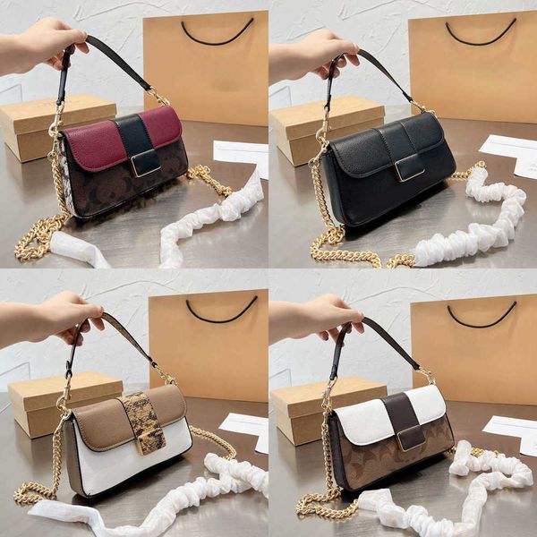 

evening bags shoulder cobag grace vintage messenger women designer c pattern crossbody chain brown leather handbag purse 221017