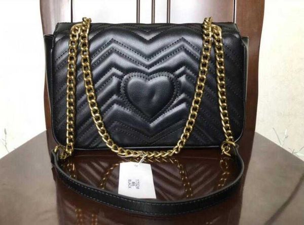 

fashion women shoulder bags gold chain marmont crossbody handbags wallet purse messenger bag 26cm