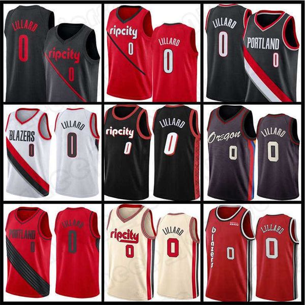 

jersey basketball''nba''portland''trail''blazers''damian 0 lillard jayson 0 tatum jaylen 7, Black;red