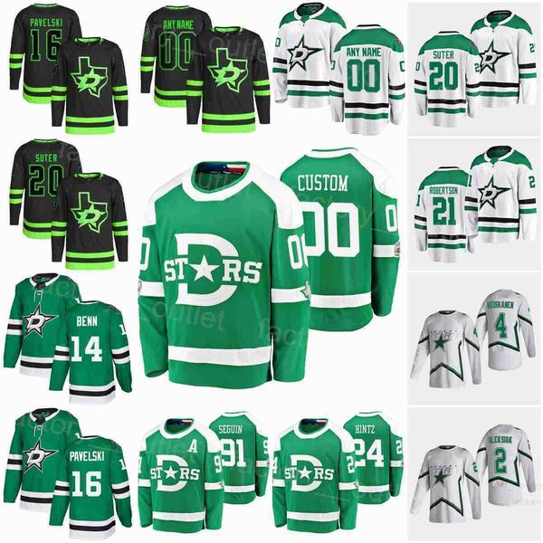 

dalla hockey stars reverse retro 91 tyler seguin jersey 14 jamie benn 4 miro heiskanen 24 roope hintz 70 braden holtby 16 joe pavelski 20 , Black;red
