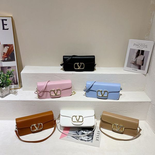 

designer bag new korean ins european and american trend simple cross body bag women's bag shoulder chain underarm