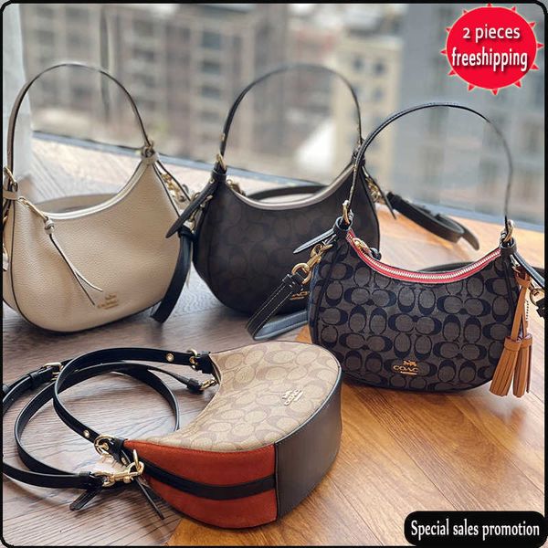 

designer bags 2022 new women's bag kleo hobo half moon underarm classic old flower crcent handheld one shoulder crossbody evening clutc
