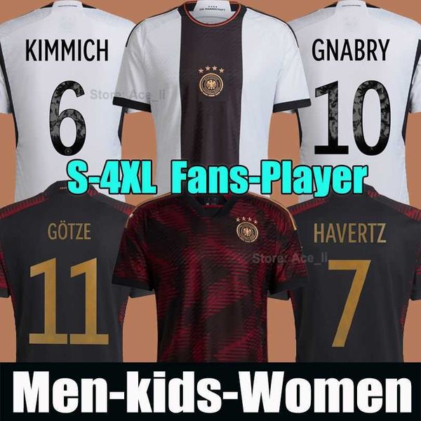 

germany 2022-23 thai quality soccer jerseys 7 kai havertz 21 ilkay gundogan 1 manuel neuer 23 nico schlotterbeck 2 antonio rudiger 15 niklas, Black;yellow