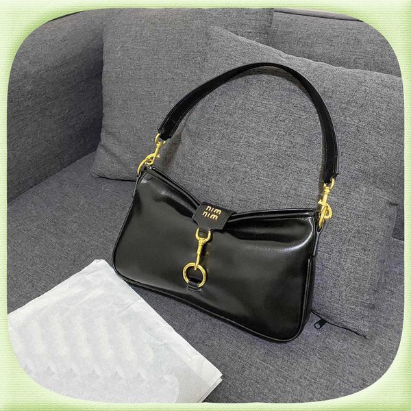 

factory direct sales 50% off designer bags 2022 new versatile spring buckle oil wax leather underarm bag handbag shoulder evening clutches l