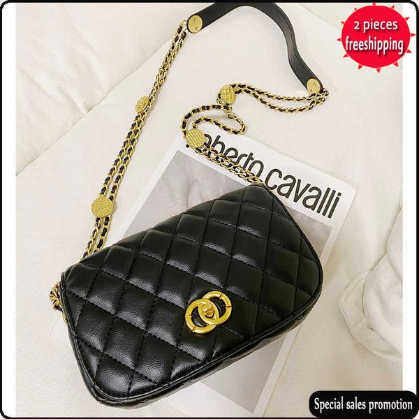 

designer bags 2022 women's bag little popular rhombic chain small autumn new fashion premium one shoulder crossbody