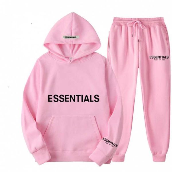 

sweatshirts and hoodies tracksuit feel of god double thread essentials zambia fashion brand chest printed couple hoodie sweater sport suit, Black