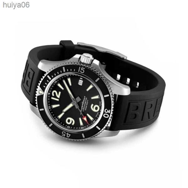 

mens watch automatic mechanical movement rubber strap stainless steel men watches male wristwatches huiya06, Slivery;brown