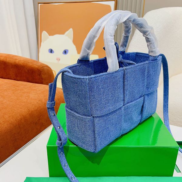 

designer totes handbag denim bag fashion weave shoulder crossbody bags luxury tote bag mini purse shopping work bags 221126