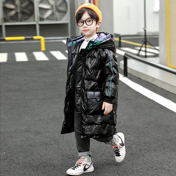 

down coat children clothes boys daily simplicity thick wadded jacket teen kids solid color hooded warm coat outerwear 4 5 6 7 9 10 12 13y 22, Blue;gray