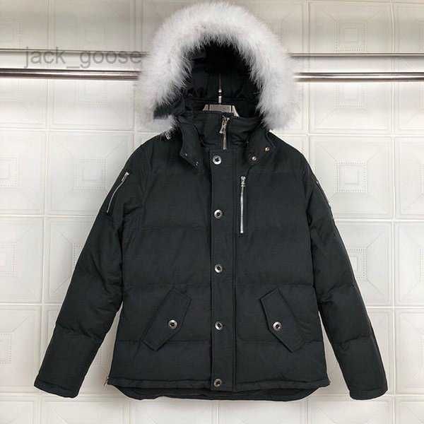 

moose men's down ale mens winter jacket coats puffer jackets casual man coat male outerwear advanced fabric parka knuckles 83, Black