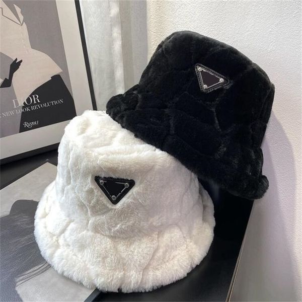 

autumn and winter new fisherman's hat versatile fashion brand face slim faux rabbit plush warm pot hat ae529, Blue;gray