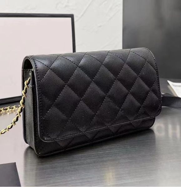 

luxury designer channelity classic shoulder bags clutch flap lambskin handbag woc cosmetic wholesale boy gift leather pochette handbags 2eid