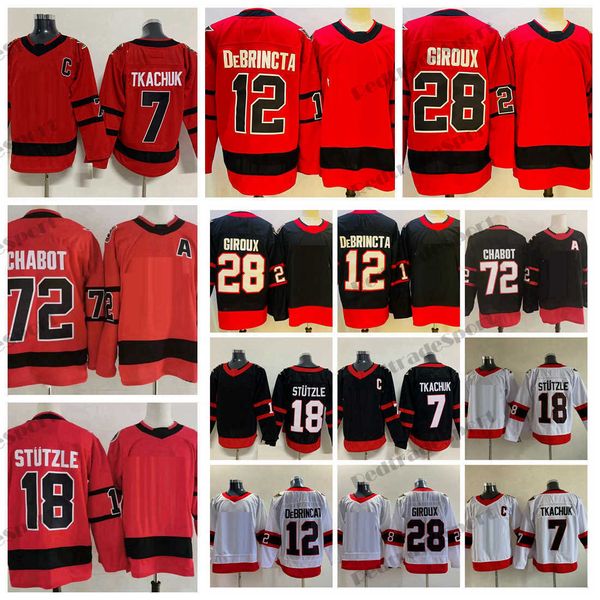 

2021 reverse retro red 7 brady tkachuk hockey jerseys 12 alex debrincat 28 claude giroux 72 thomas chabot 18 tim stutzle black alternate&#03, Black;red