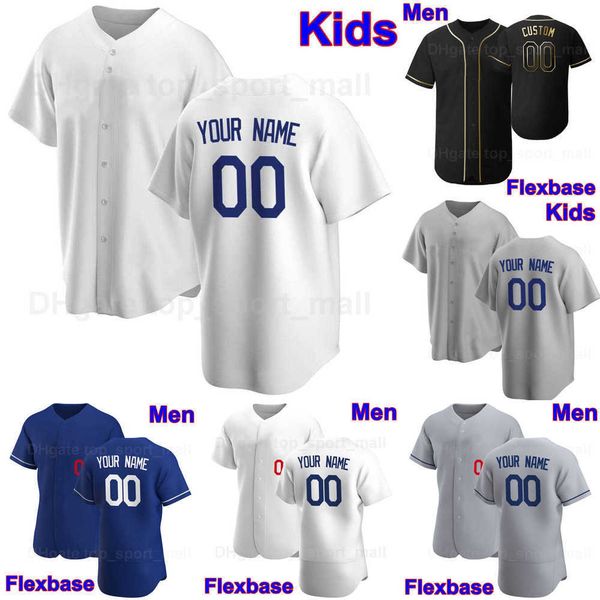 

2022 baseball jerseys jerey jutin turner max muncy will mith autin barne edwin rio zach mckintry man kid woman sewn jersey, Blue;black