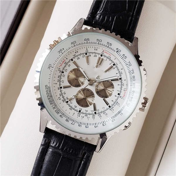 

chronograph aaaaa watch 2019 men's leisure mechanical belt 6-pin automatic d3fl, Slivery;brown