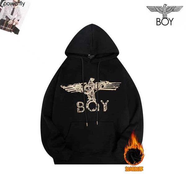 

men's hoodies sweatshirts new winter designer boys wings loose male female blouse student couple sweater hoodie, Black